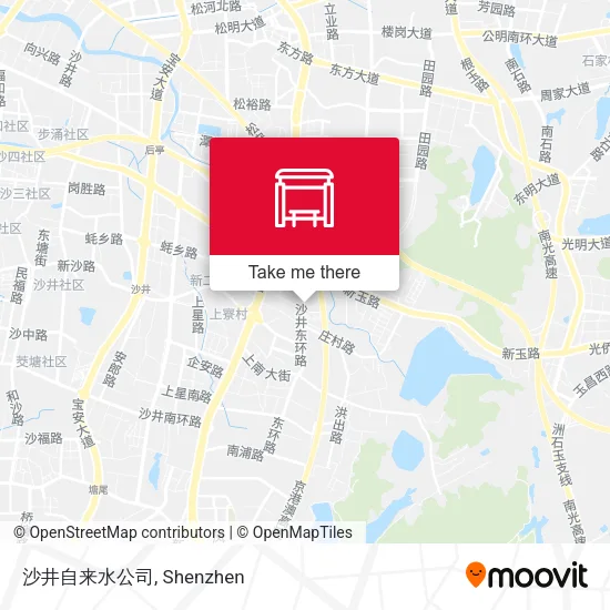 沙井自来水公司 map