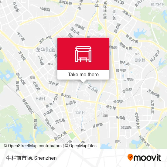 牛栏前市场 map
