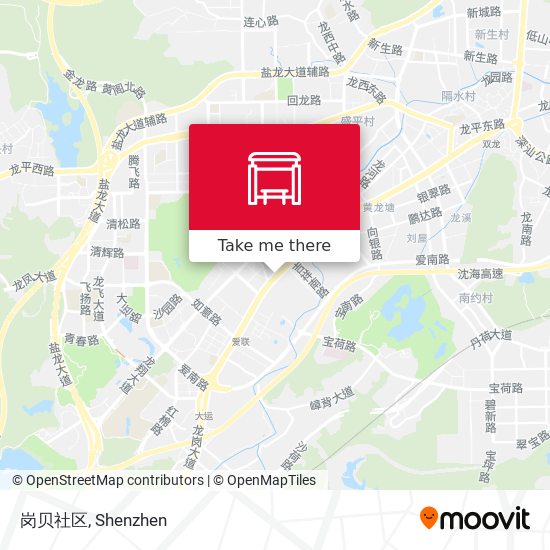 岗贝社区 map