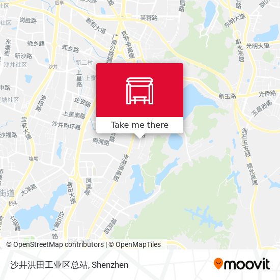 沙井洪田工业区总站 map