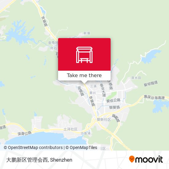 大鹏新区管理会西 map