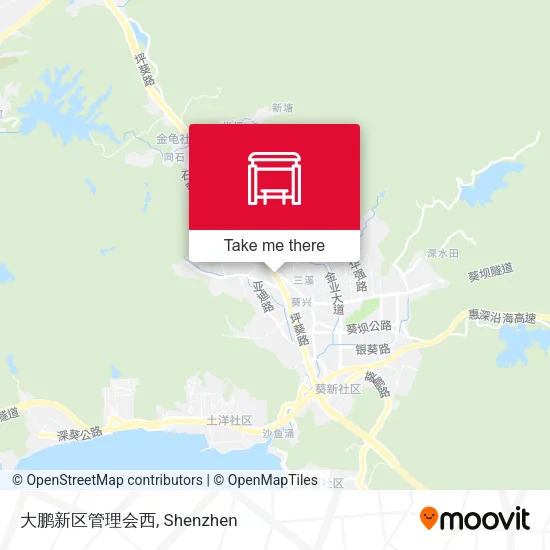 大鹏新区管理会西 map