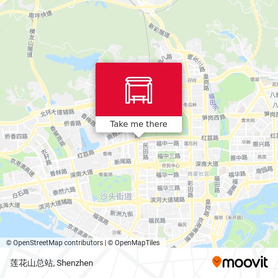 莲花山总站 map