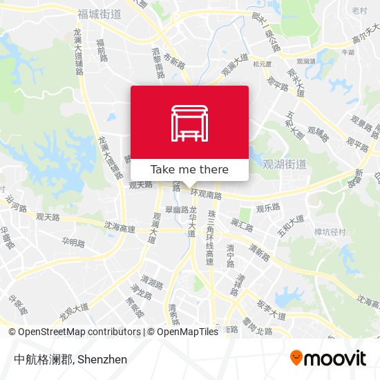 中航格澜郡 map