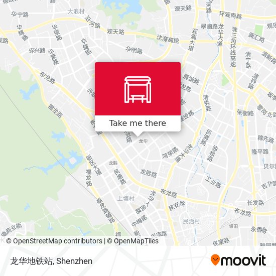 龙华地铁站 map