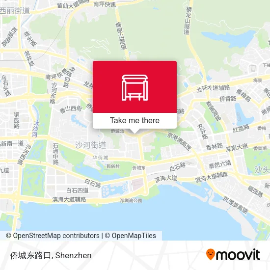 侨城东路口 map