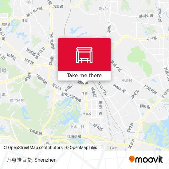 万惠隆百货 map