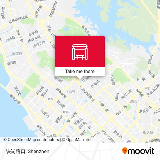 铁岗路口 map