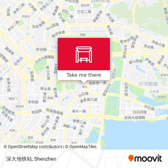 深大地铁站 map