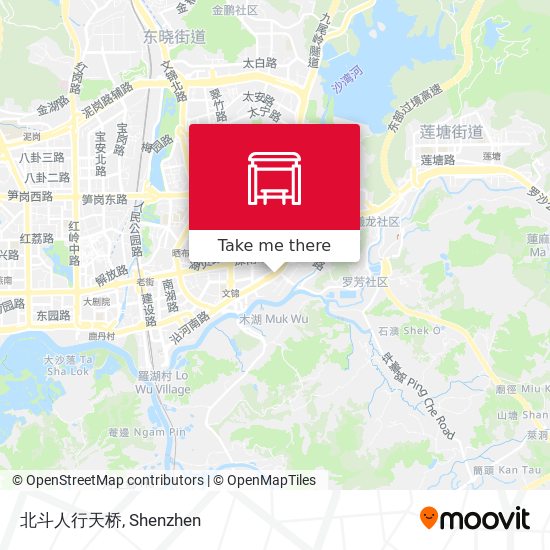 北斗人行天桥 map