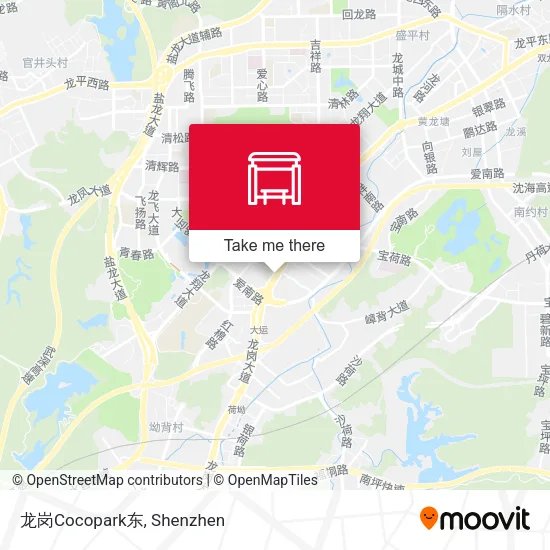 龙岗Cocopark东 map