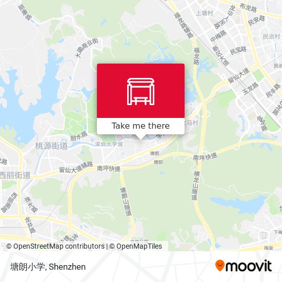 塘朗小学 map