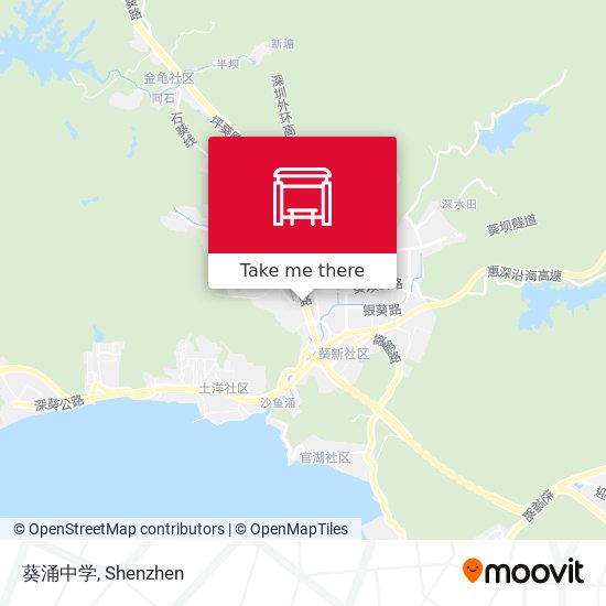 葵涌中学 map
