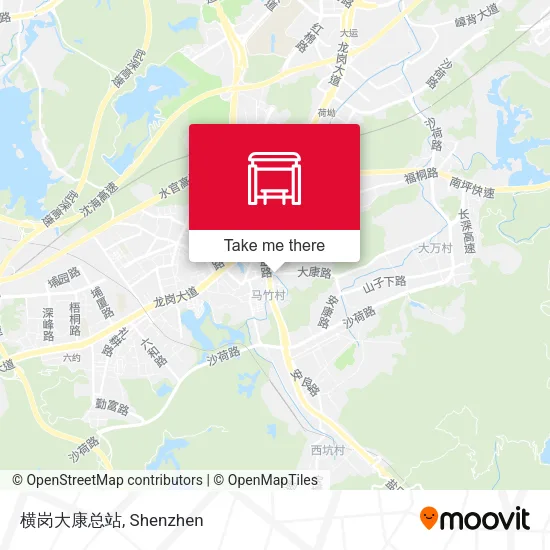横岗大康总站 map