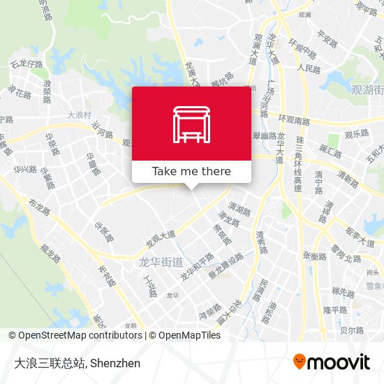 大浪三联总站 map