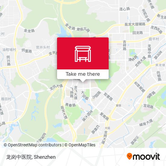 龙岗中医院 map