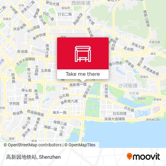 高新园地铁站 map