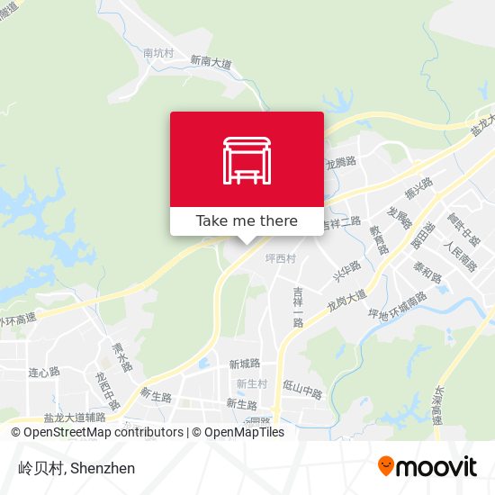 岭贝村 map