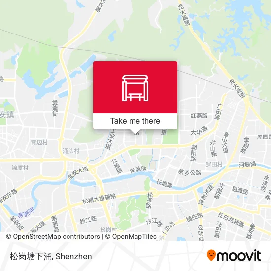 松岗塘下涌 map