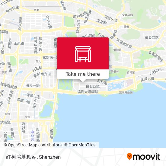 红树湾地铁站 map