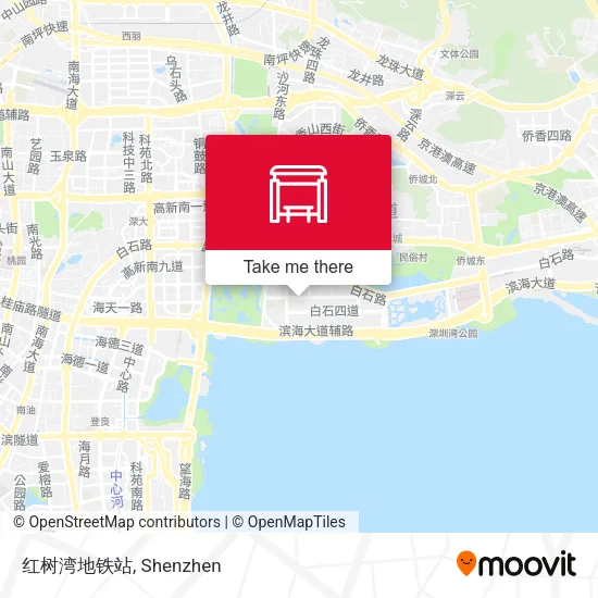 红树湾地铁站 map