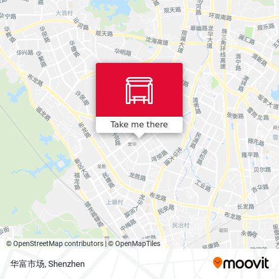 华富市场 map