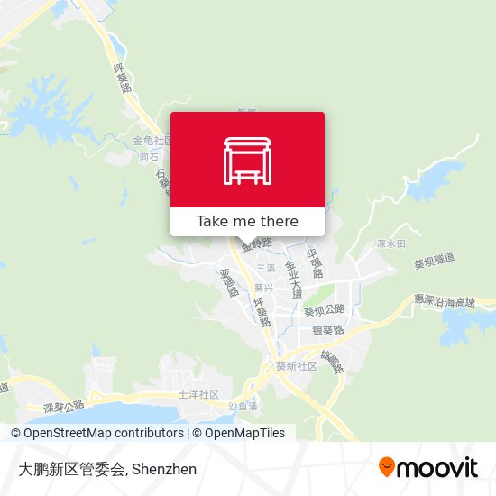 大鹏新区管委会 map