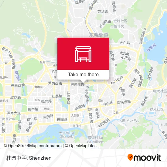 桂园中学 map