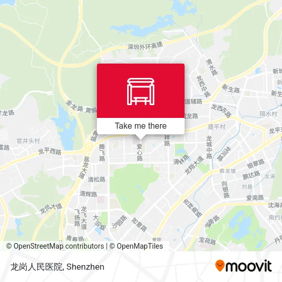 龙岗人民医院 map
