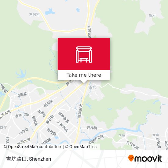 吉坑路口 map