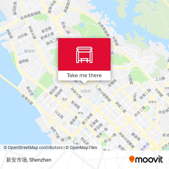 新安市场 map