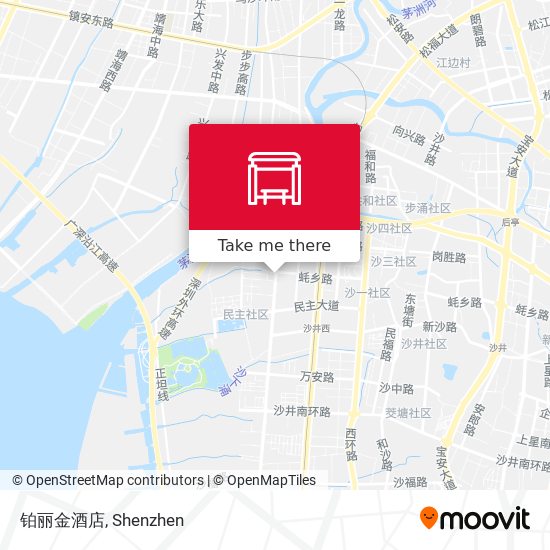 铂丽金酒店 map