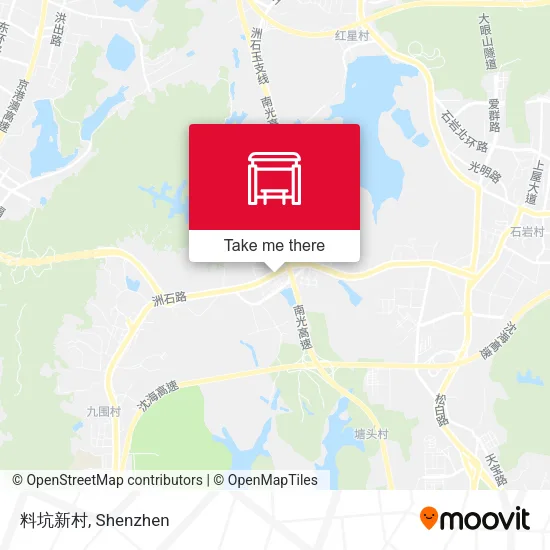 料坑新村 map