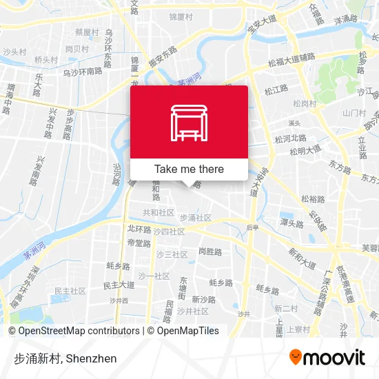 步涌新村 map