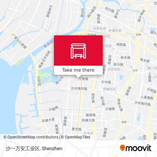沙一万安工业区 map