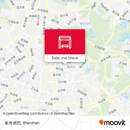 象角塘西 map