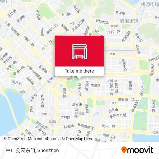 中山公园东门 map