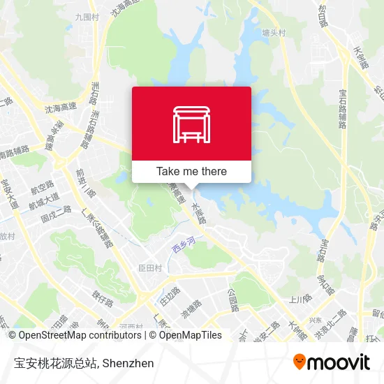 宝安桃花源总站 map