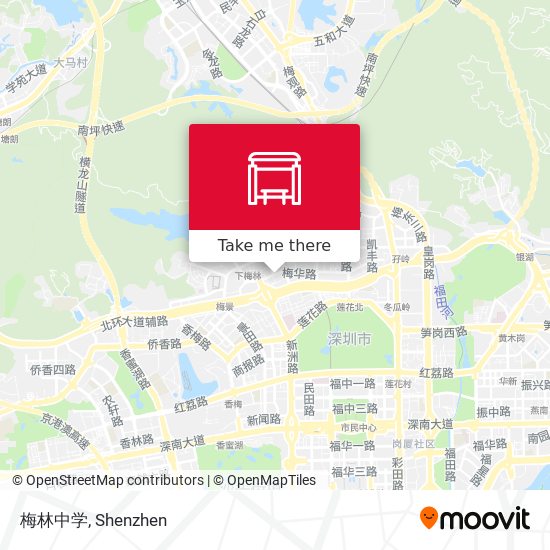 梅林中学 map