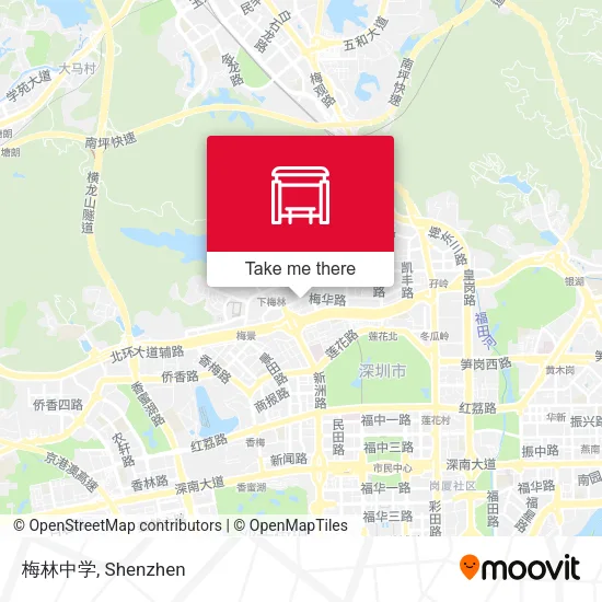 梅林中学 map
