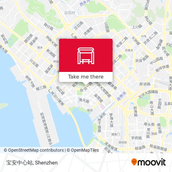 宝安中心站 map