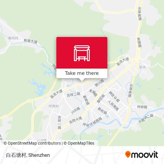 白石塘村 map