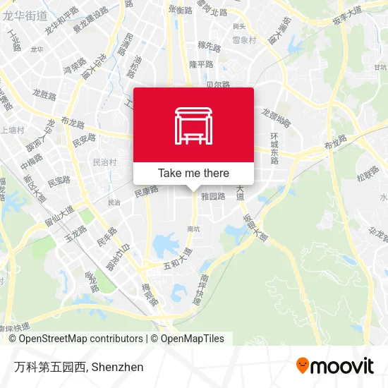 万科第五园西 map