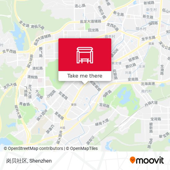 岗贝社区 map