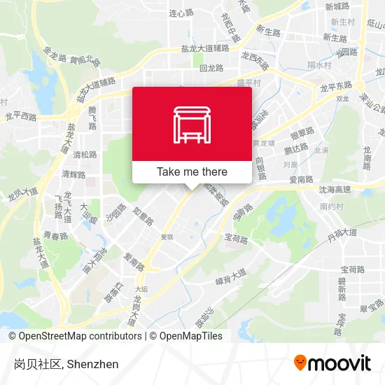 岗贝社区 map