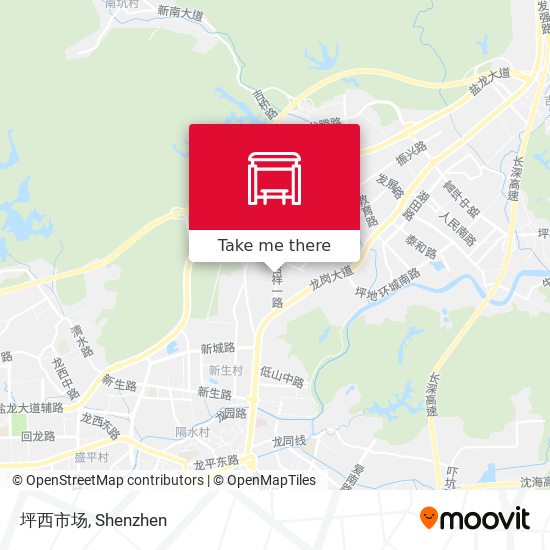 坪西市场 map