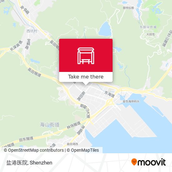 盐港医院 map