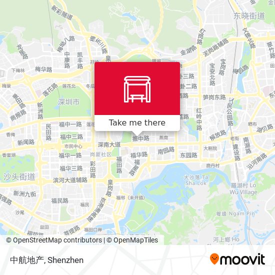 中航地产 map