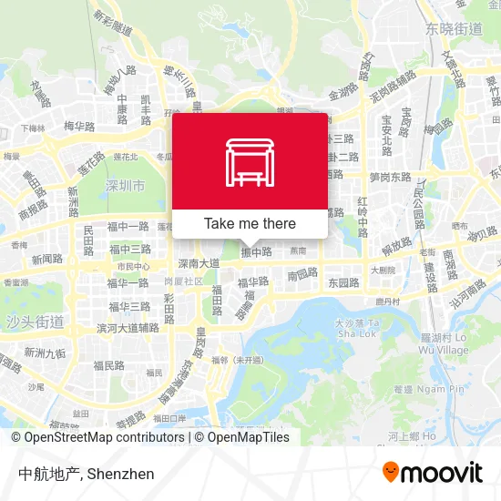中航地产 map