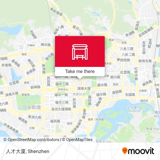 人才大厦 map